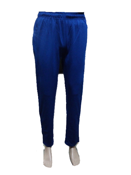 Blue and Teal Color Mens Stretchable Lower Track Pants for Cricket with  Open Botton Pack of 2