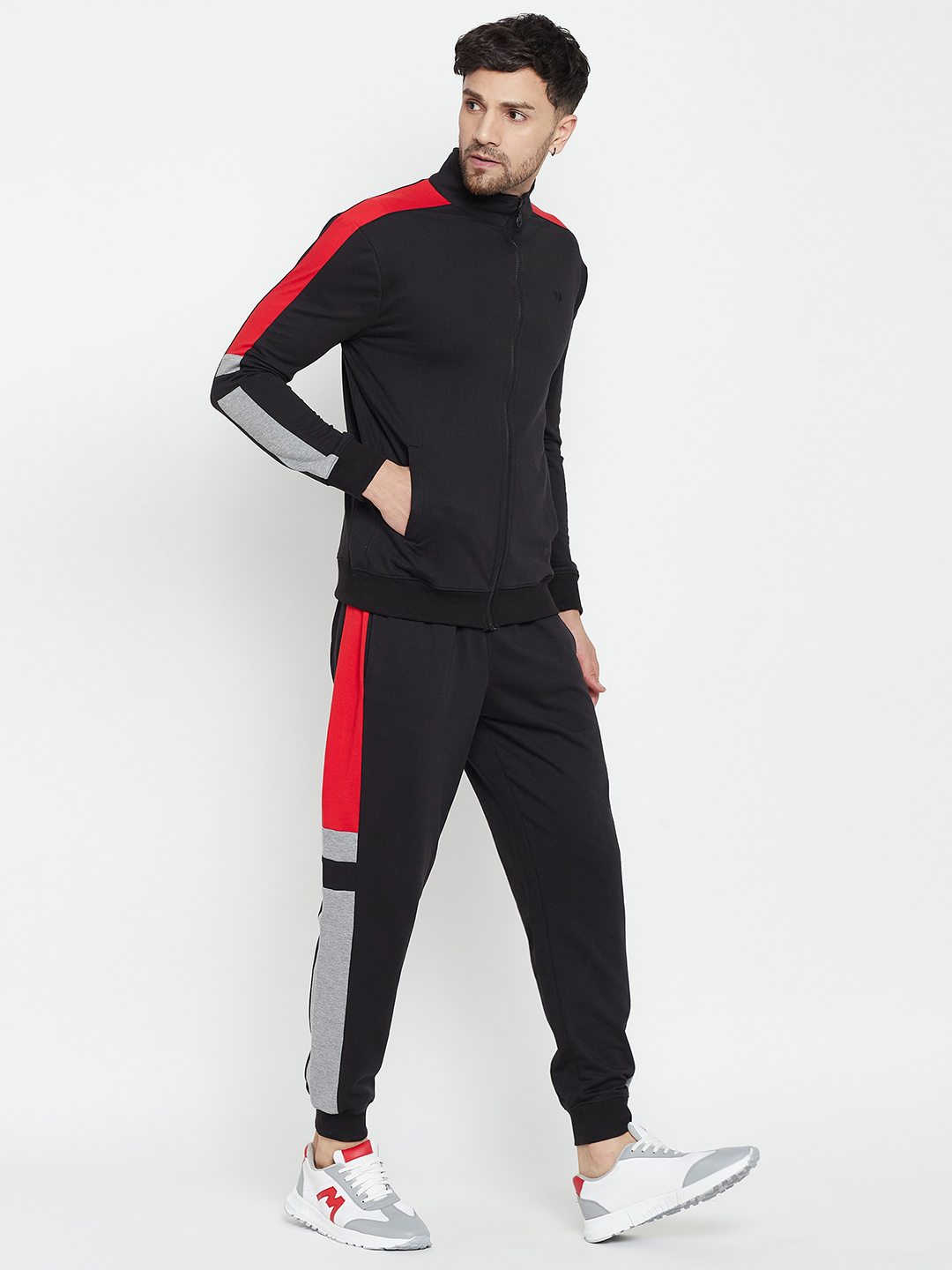Triadic Trachsuit-Red/Light Grey - T10 Sports